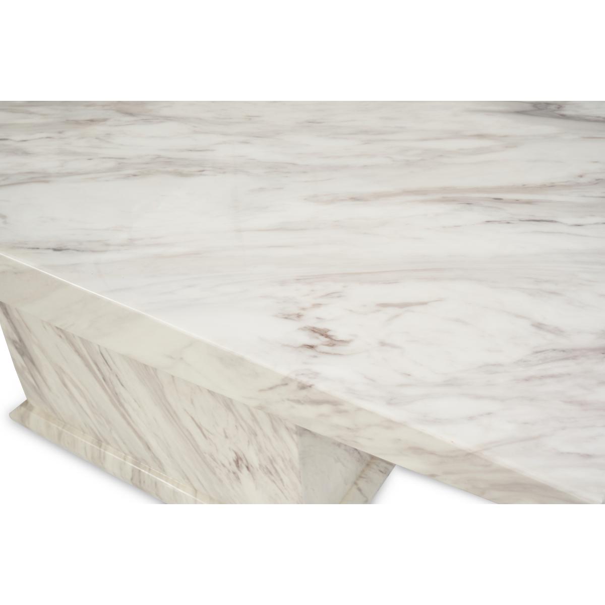 Calacatta 180cm Marble Dining Table With 10 Grey Sophia Chairs – image 8