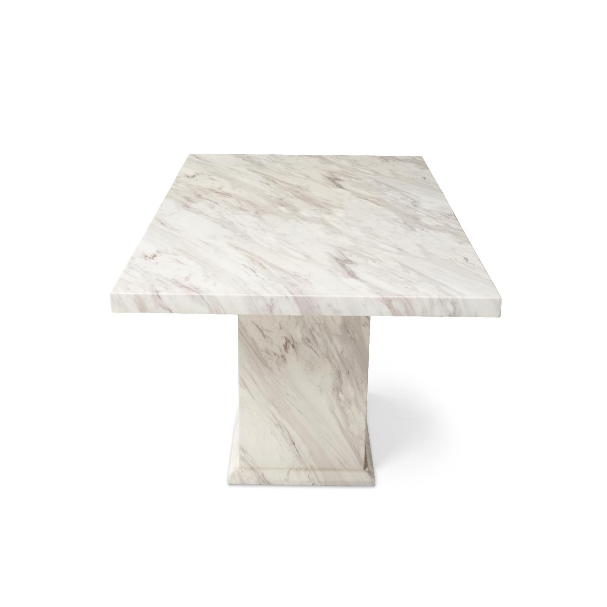 Calacatta 180cm Marble Dining Table With 10 Grey Sophia Chairs – image 9