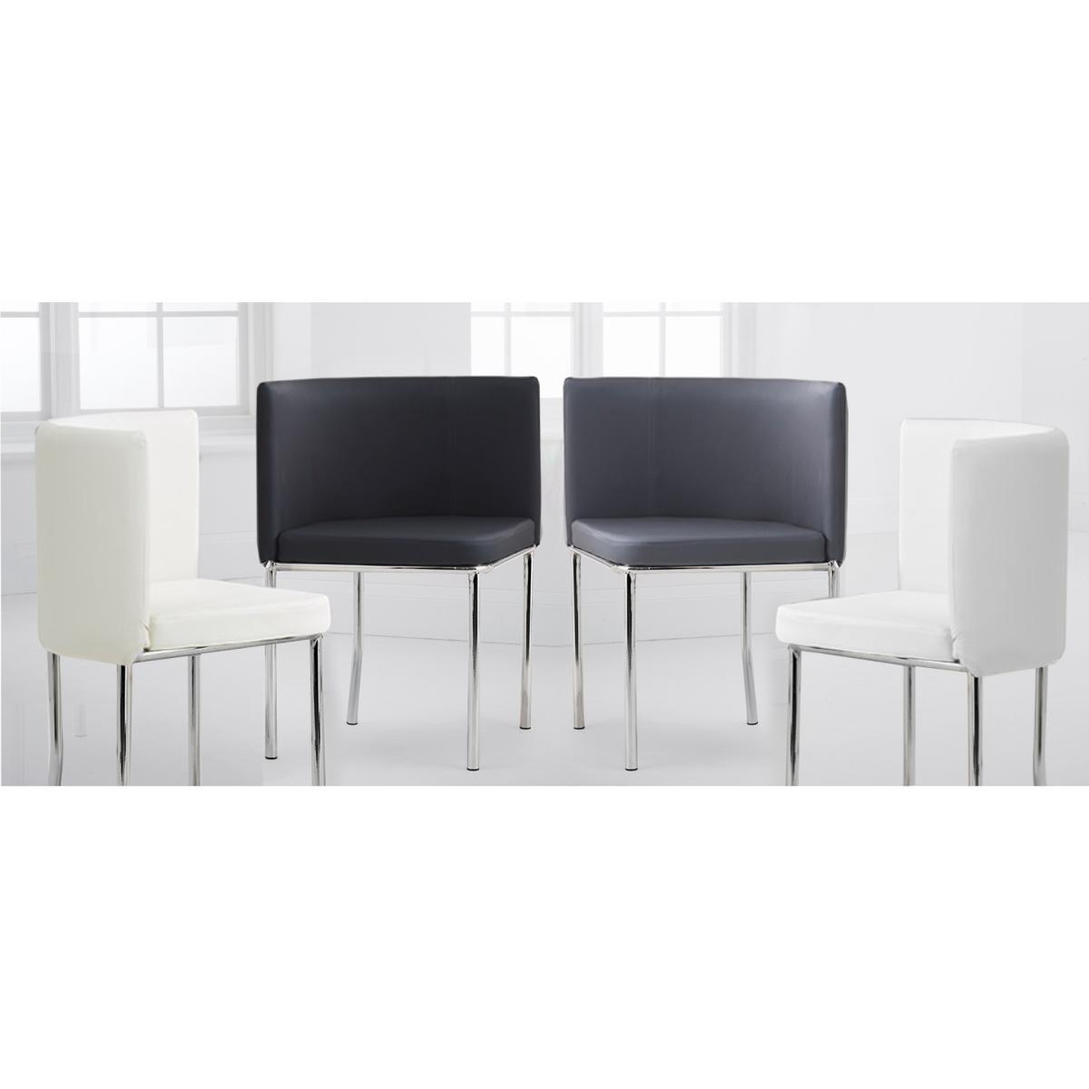 Algarve White Marble Stowaway Dining Table with Grey High Back Stools - Grey, 4 Chairs – image 11