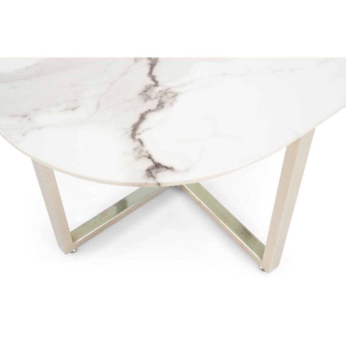 Algarve White Marble Stowaway Dining Table with Grey High Back Stools - Grey, 4 Chairs – image 8