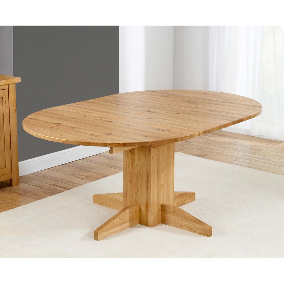 Dorchester 120cm Solid Oak Round Extending Dining Table with Cannes Chairs - Grey, 4 Chairs – image 5