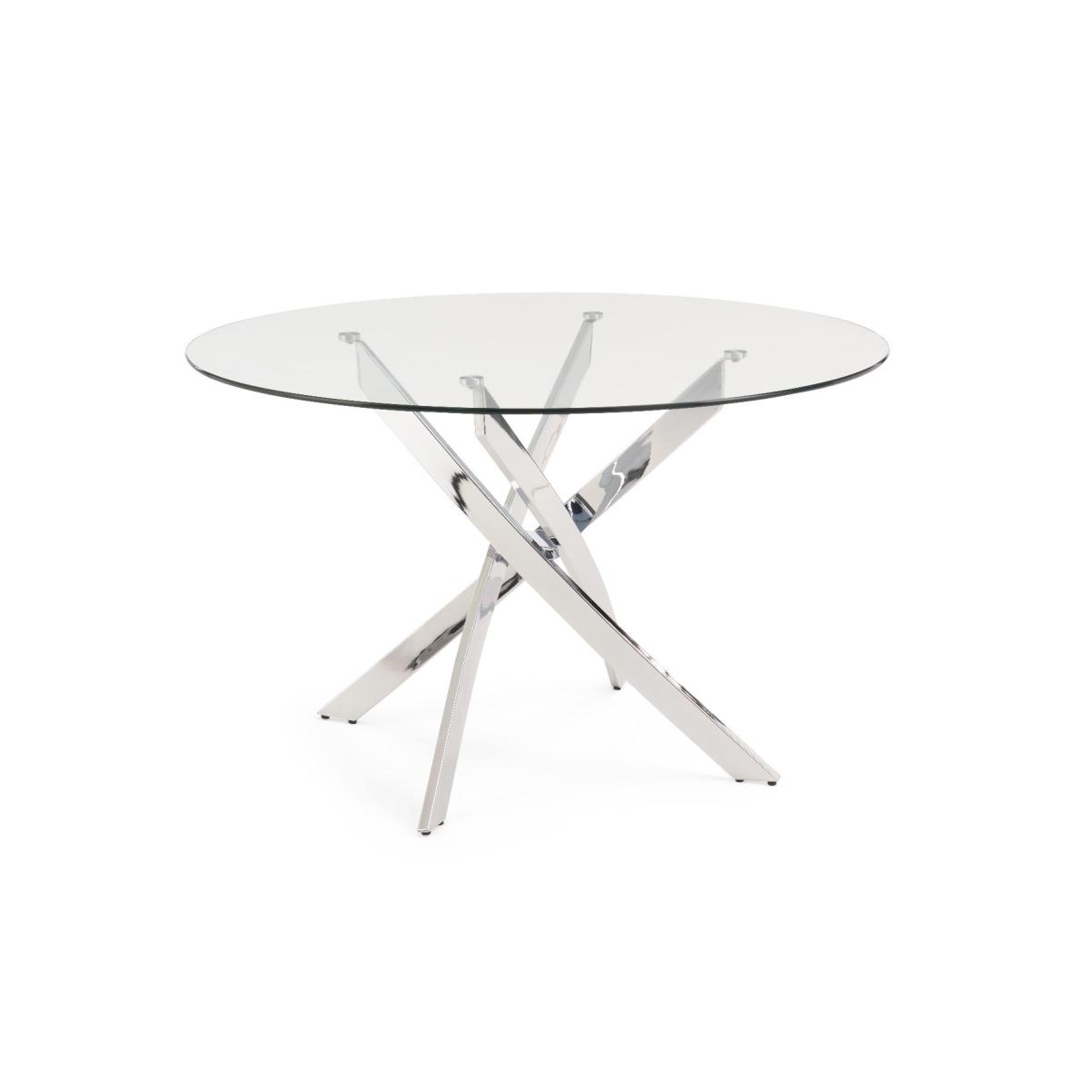 Denver 120cm Glass Dining Table With 6 Grey Catalina Chairs – image 7