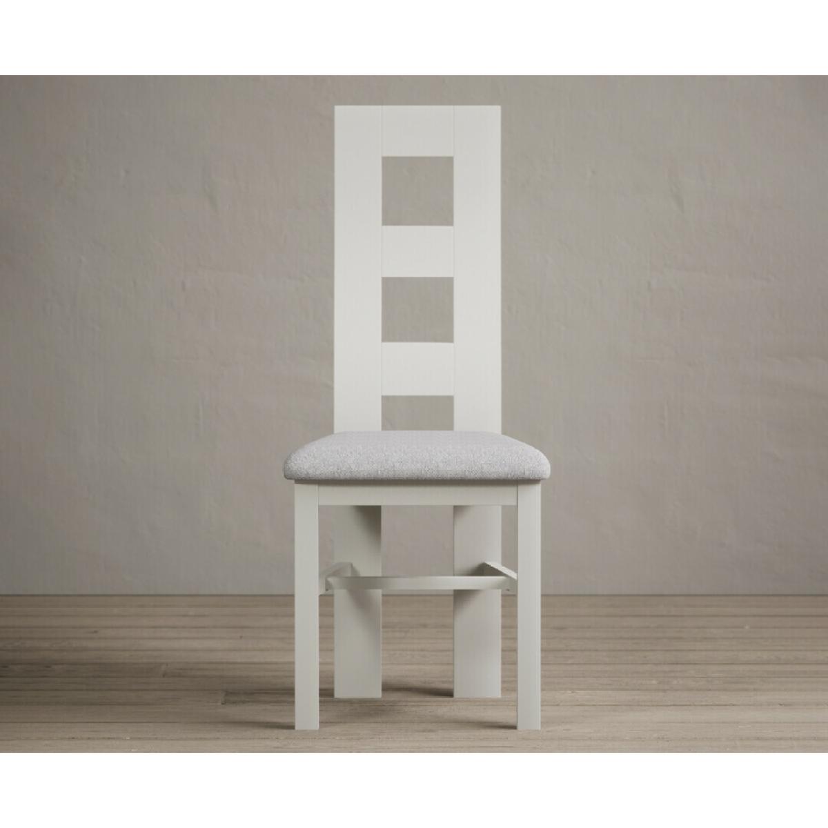 Extending Buxton 180cm Oak and Signal White Painted Dining Table with 8 Charcoal Grey Painted Chairs – image 32