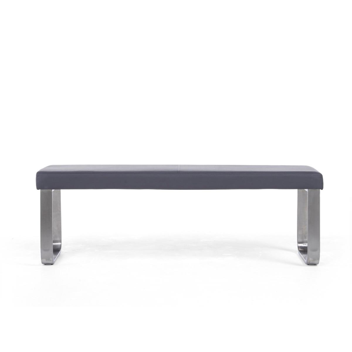 Seattle 160cm White High Gloss Dining Table with 2 Grey Austin Chairs with 2 Grey Benches – image 21