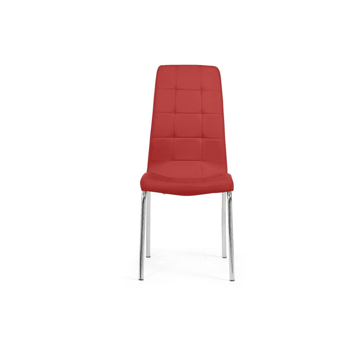 Seattle 160cm Dark Grey High Gloss Dining Table with 8 Red Enzo Chairs – image 17