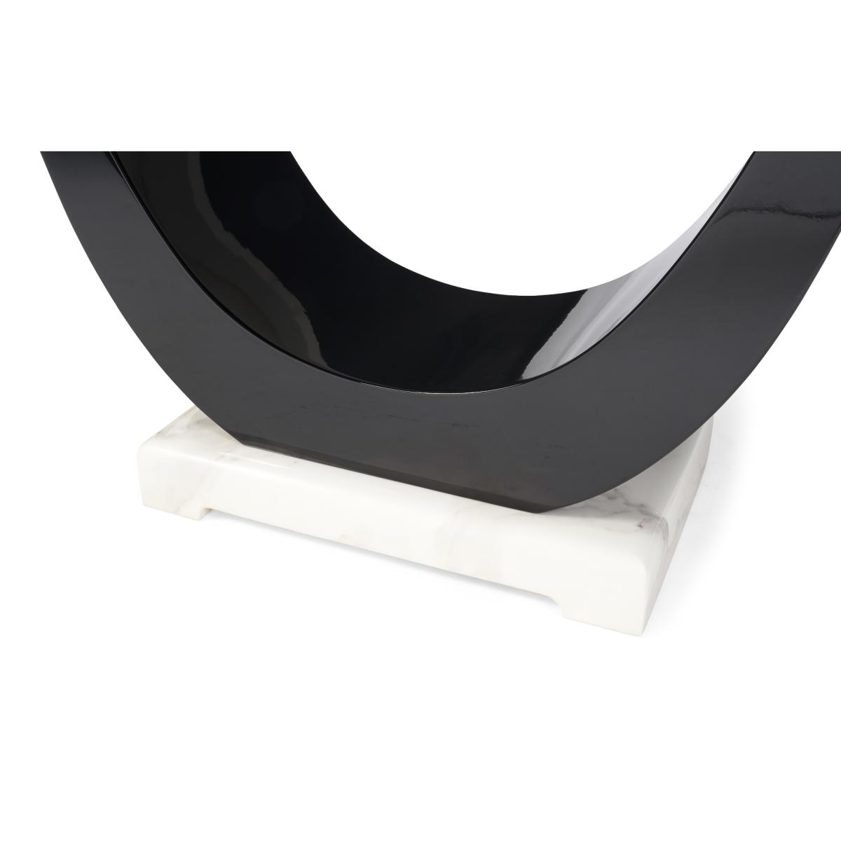Raphael 200cm White and Black Pedestal Marble Dining Table With 8 Cream Francesca Chairs – image 16