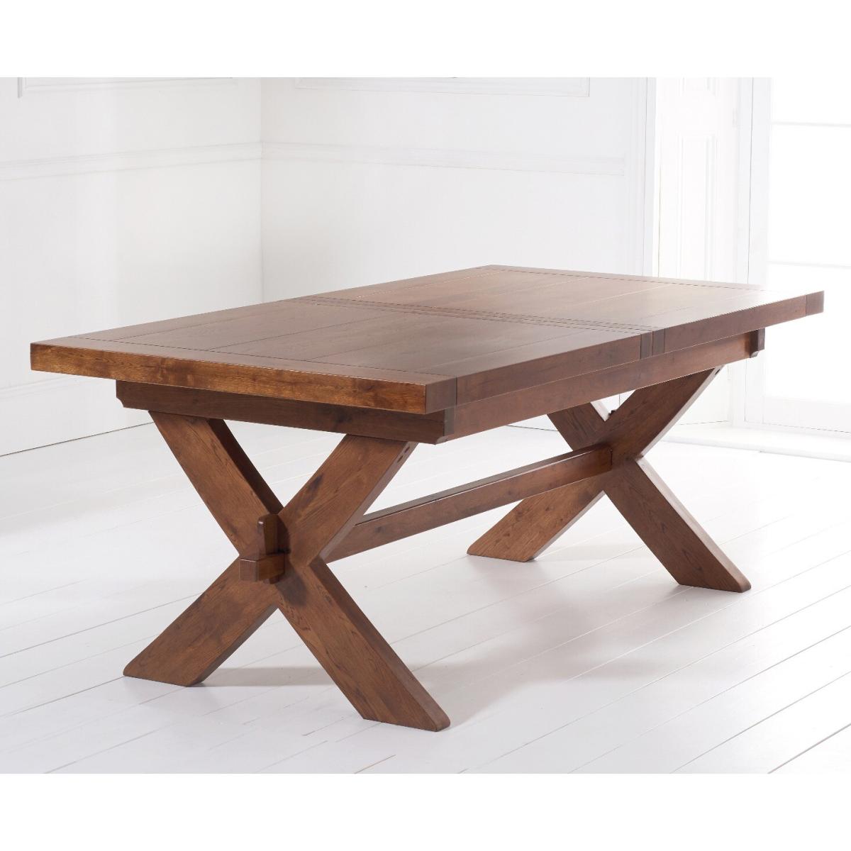Extending Buckley 200cm Dark Oak Dining Table with 6 Natural Darcy Chairs – image 16