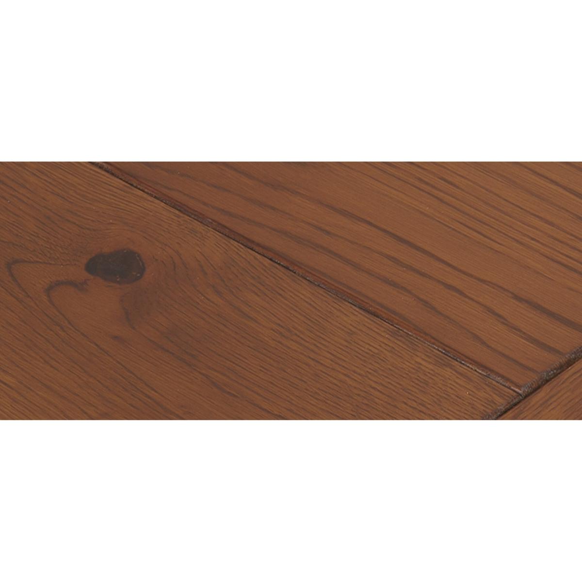 Extending Buckley 200cm Dark Oak Dining Table with 6 Natural Darcy Chairs – image 10