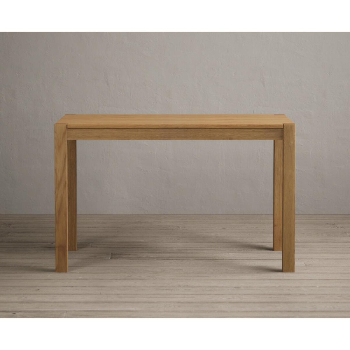 York 120cm Solid Oak Dining Table With 4 Light Grey York Chairs – image 17