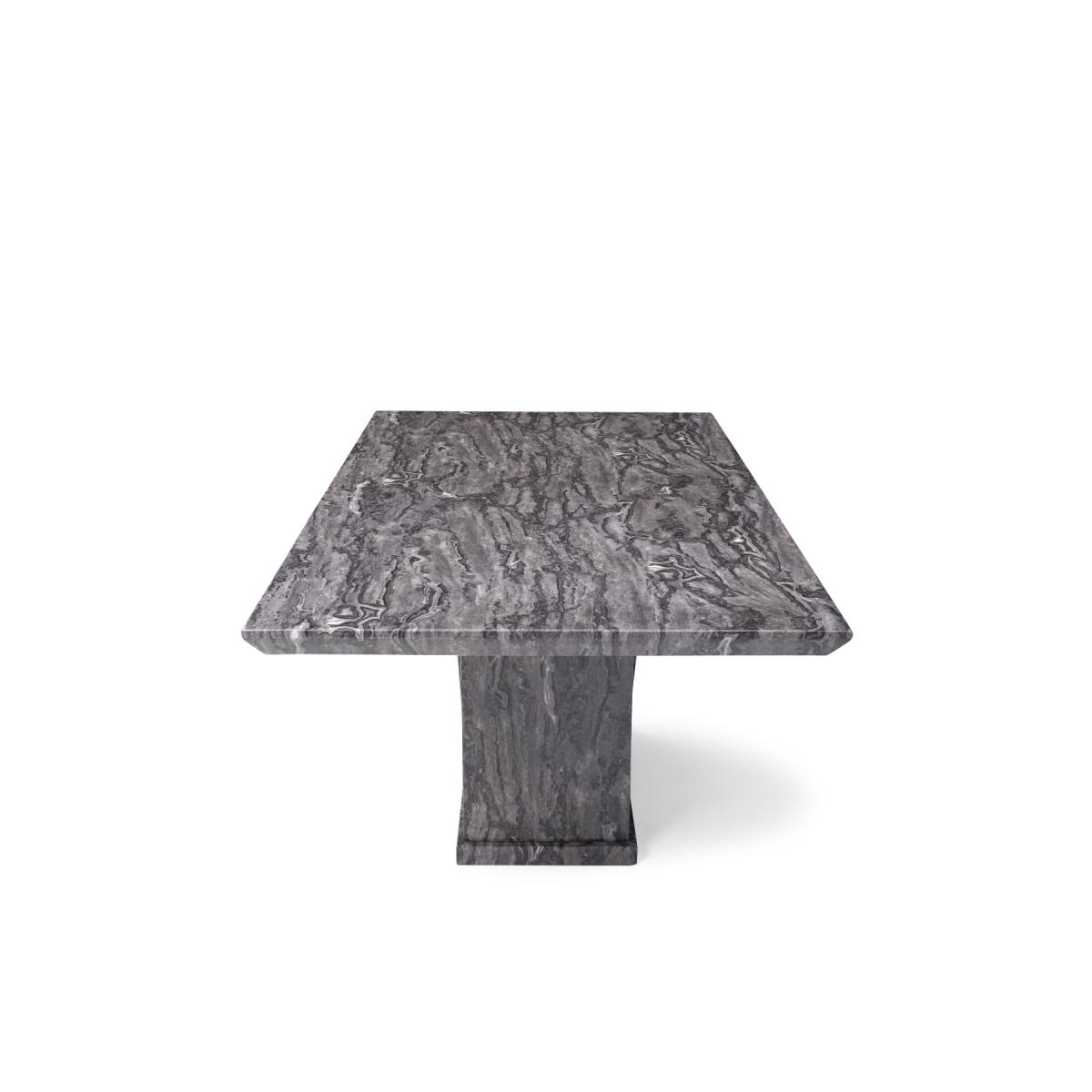 Mocha 160cm Grey Marble Dining Table With 6 Cream Francesca Chairs – image 14