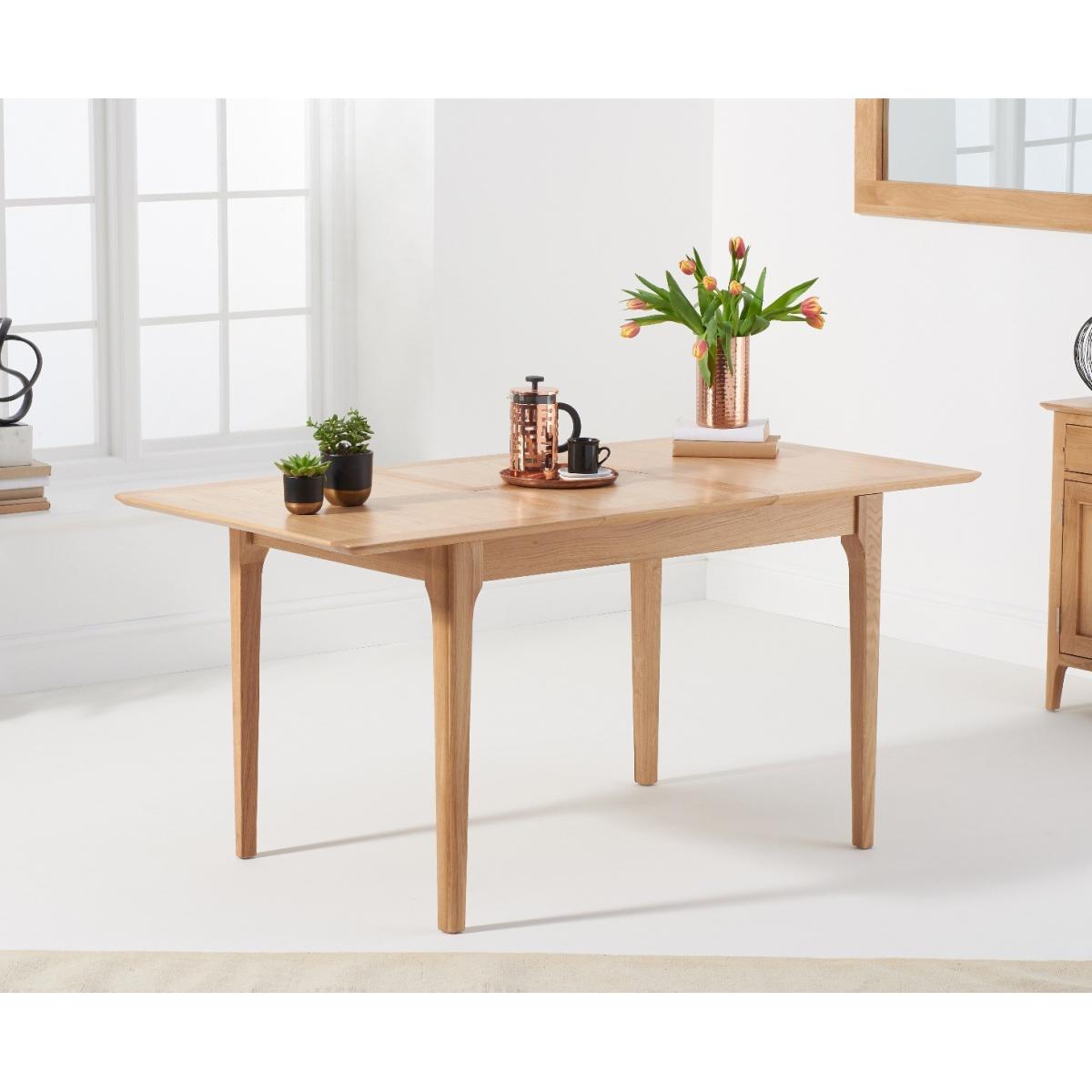 Sadie Oak 120cm Butterfly Extending Table with Chairs - Oak, 4 Chairs – image 3