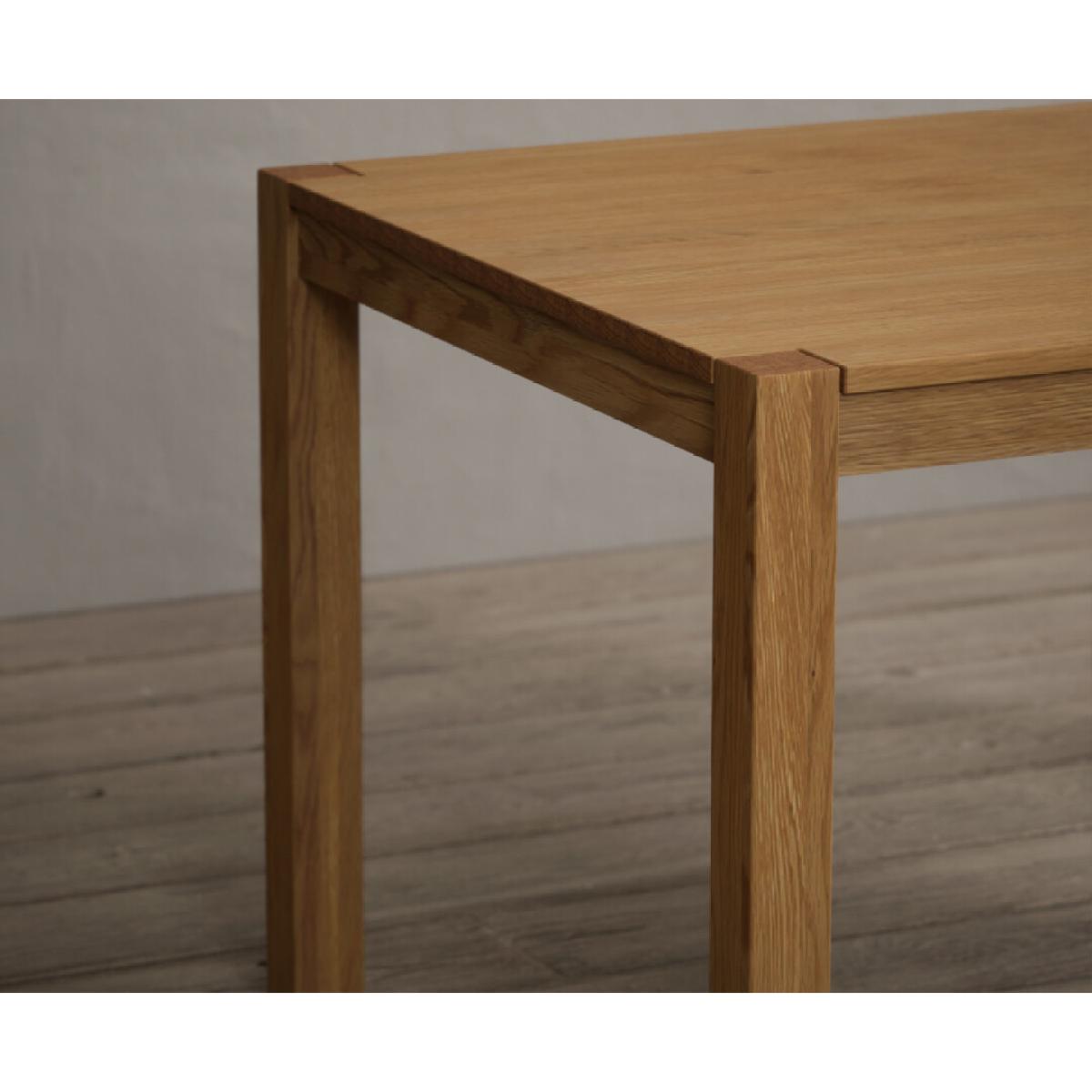 York 150cm Solid Oak Dining Table With 6 Brown York Chairs – image 22