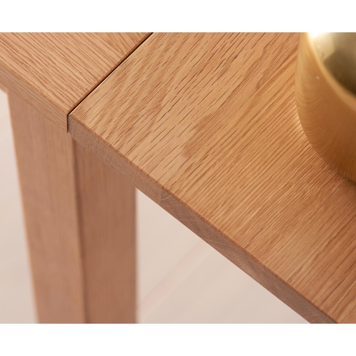 Extending York 70cm Solid Oak Dining Table With 2 Brown Olivia Chairs – image 15