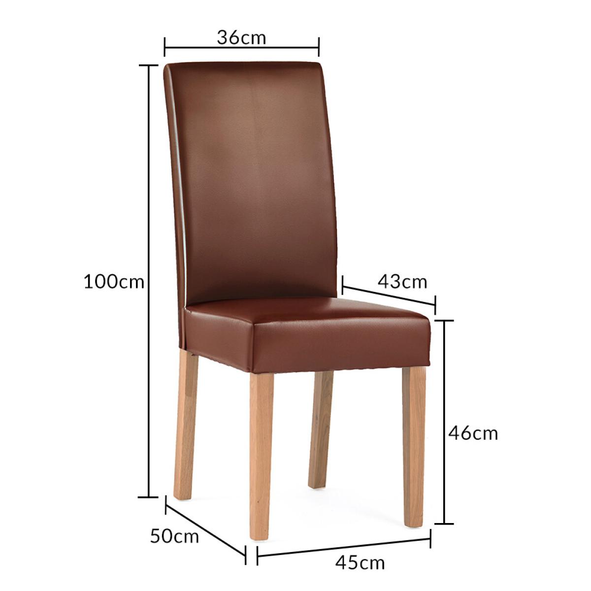 Extending York 70cm Solid Oak Dining Table With 2 Brown Olivia Chairs – image 28