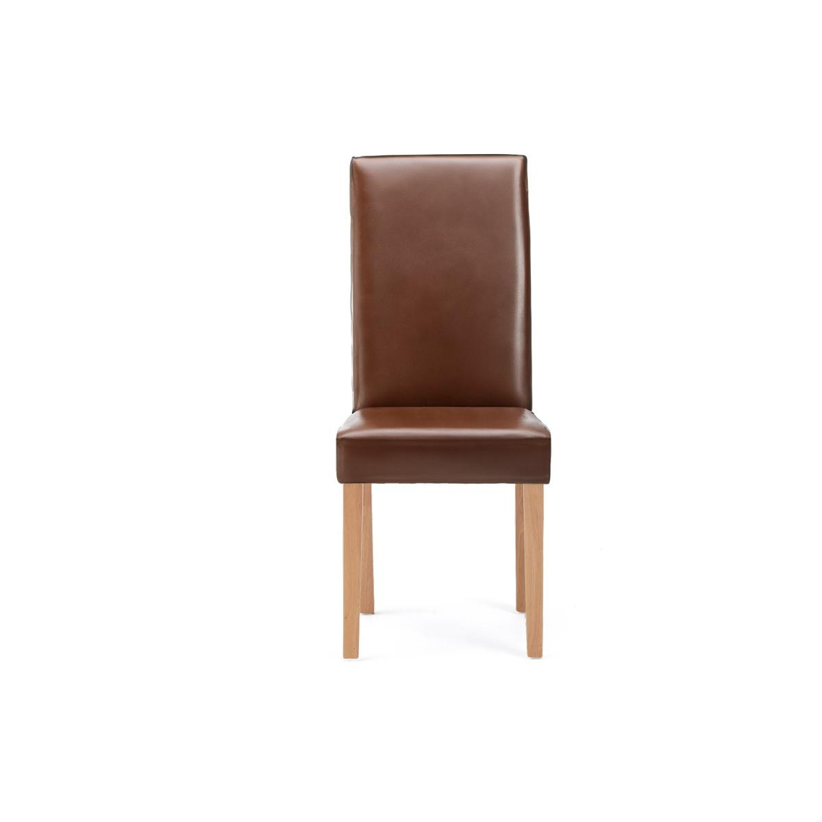 Extending York 70cm Solid Oak Dining Table With 2 Brown Olivia Chairs – image 29