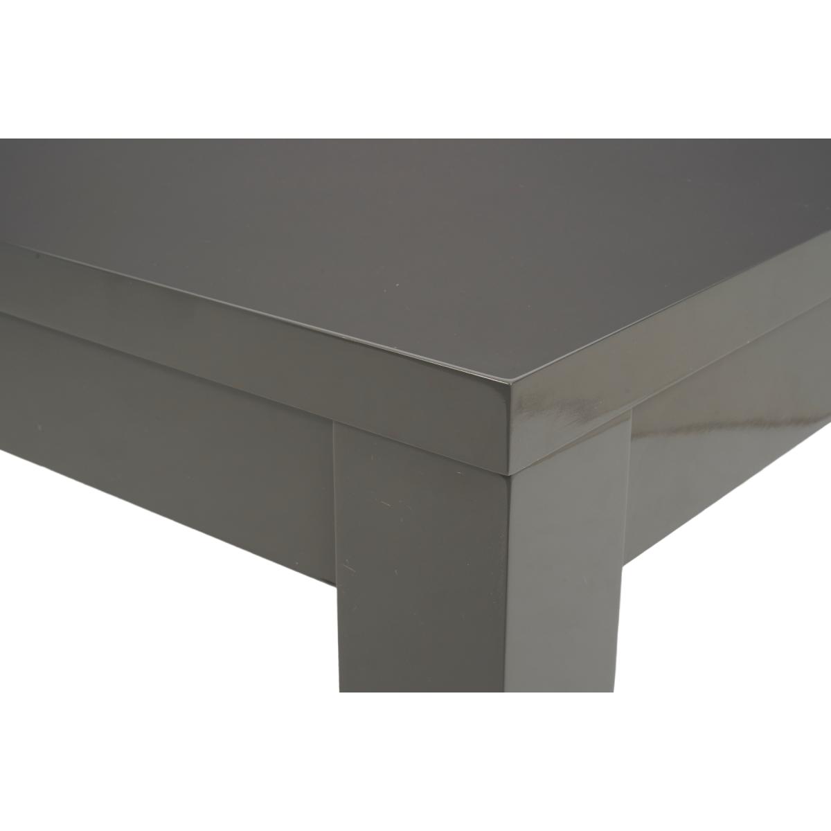 Atlanta Dark Grey Gloss 160-220cm Extending Dining Table With 6 Grey Cavello Chairs – image 24