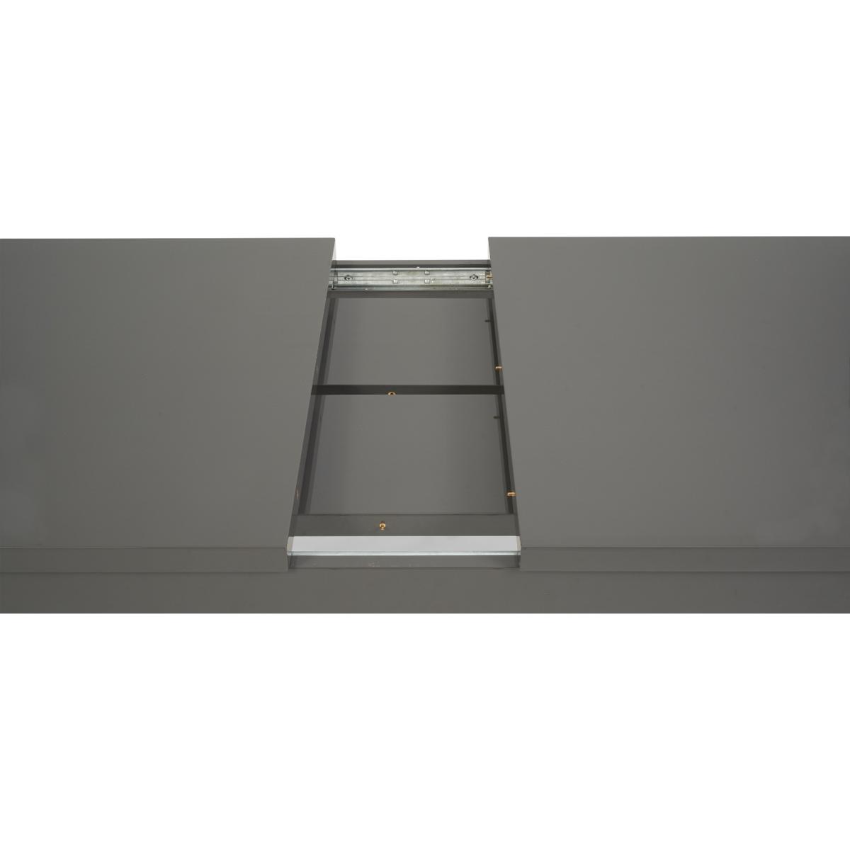 Atlanta Dark Grey Gloss 160-220cm Extending Dining Table With 6 Grey Cavello Chairs – image 31