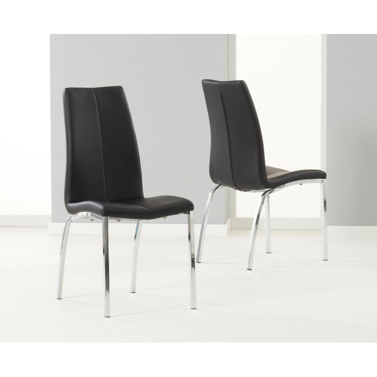 Atlanta Dark Grey Gloss 160-220cm Extending Dining Table With 6 Grey Cavello Chairs – image 9