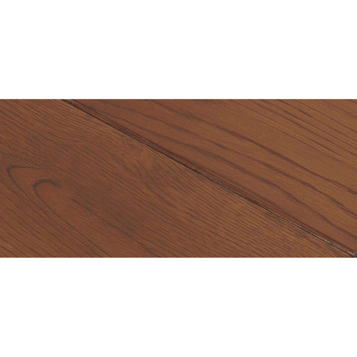 Chelsea Dark Oak Extending Dining Table With 8 Grey Francois Fabric Dark Oak Leg Chairs – image 12