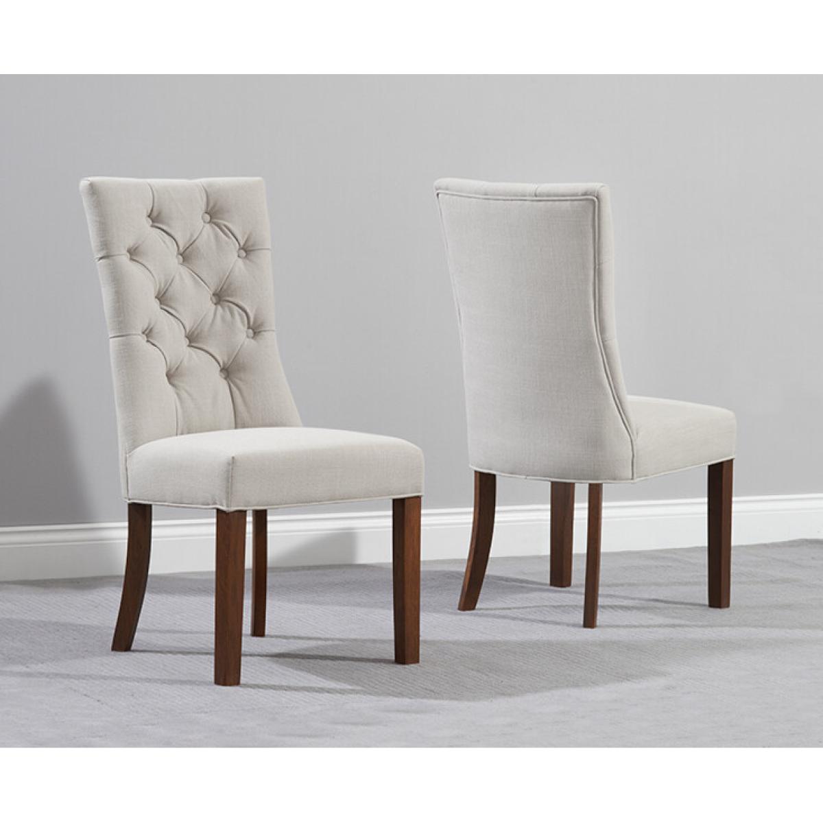 Chelsea Dark Oak Extending Dining Table With 8 Grey Francois Fabric Dark Oak Leg Chairs – image 10