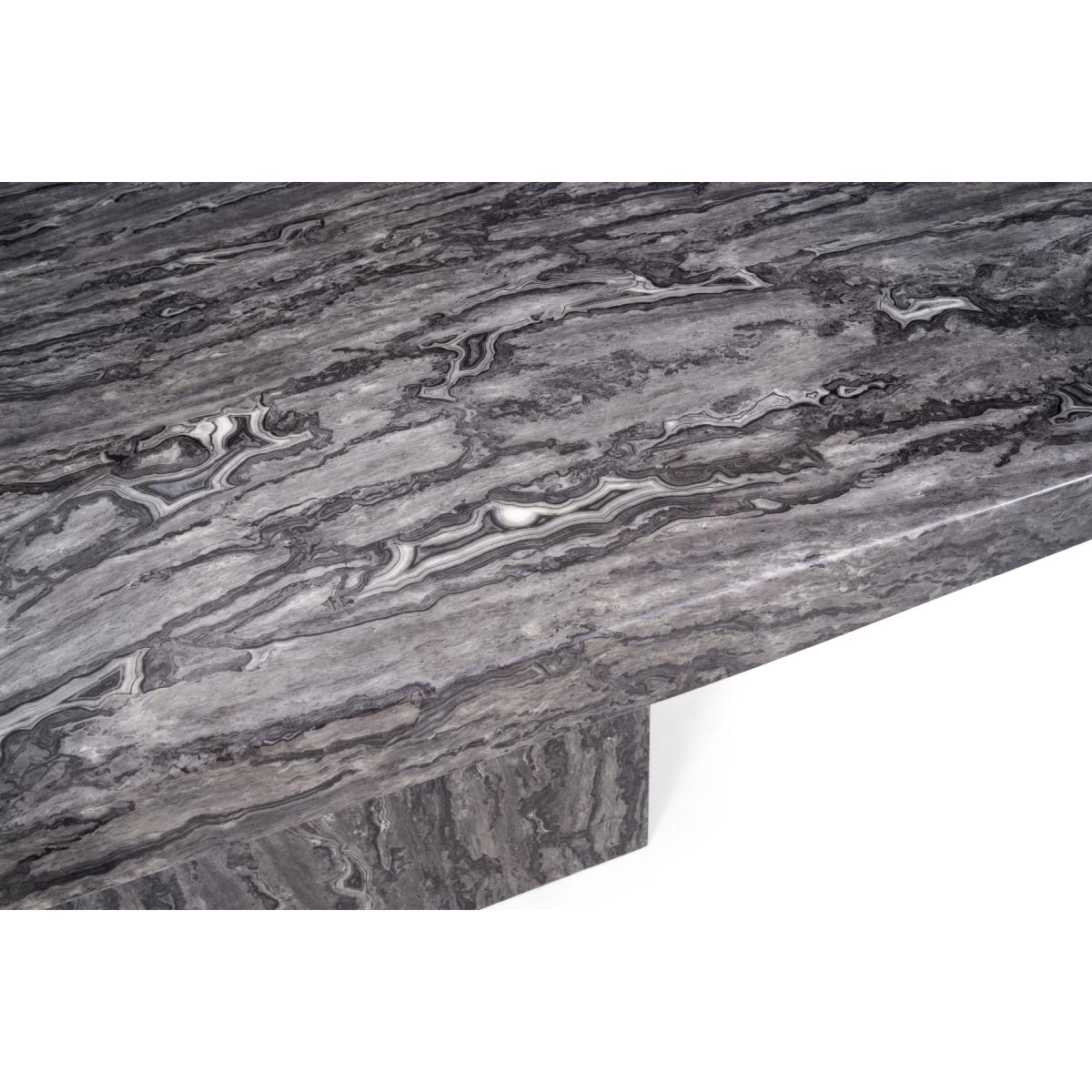 Crema 160cm Grey Marble Dining Table with Malaga Chairs – image 9