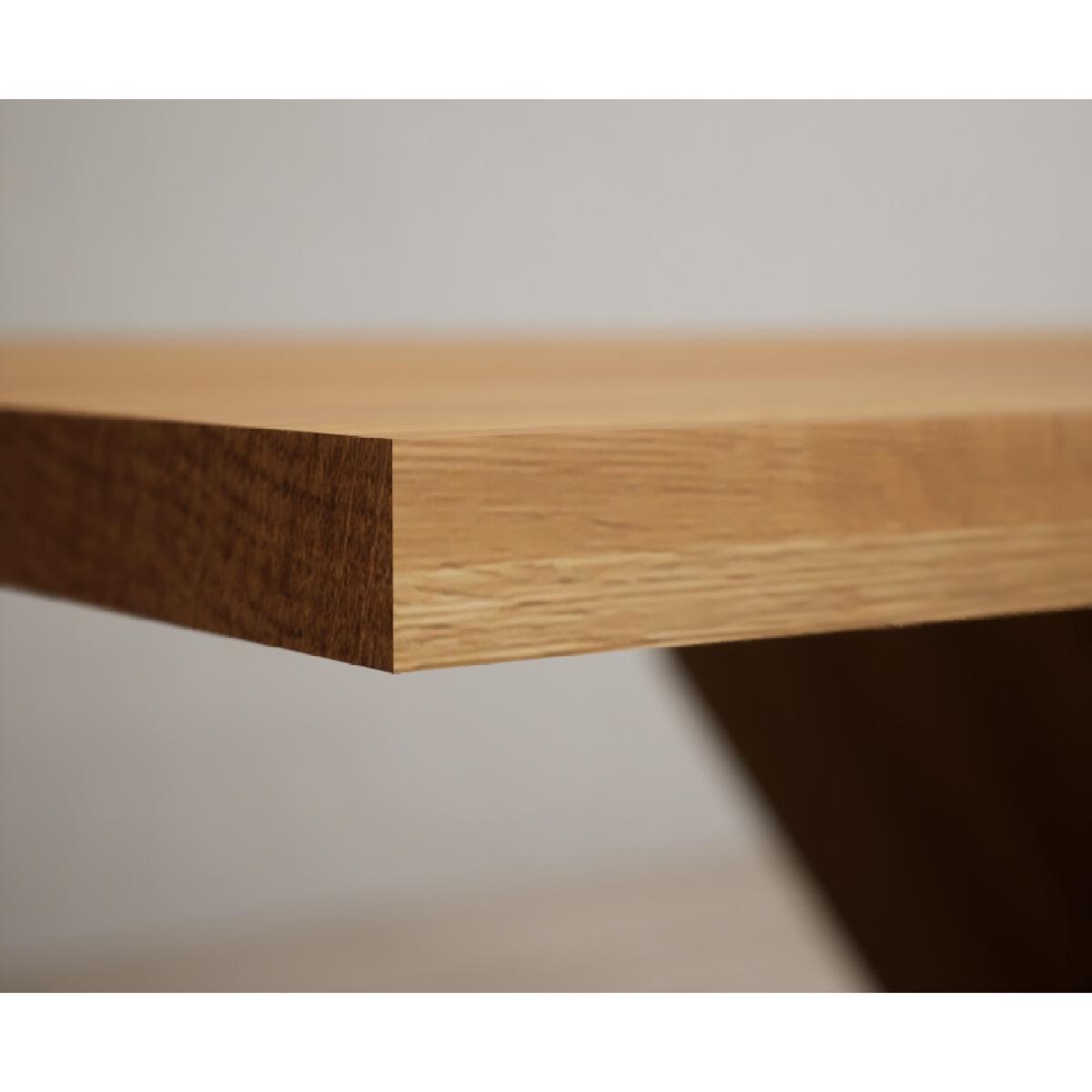 Michigan 180cm Solid Oak and Metal Industrial Dining Table with 8 Linen Natural Solid Oak Chairs – image 40