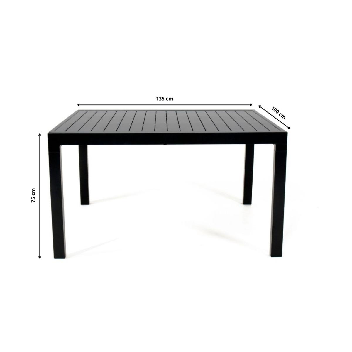 Havana - 6 Seater Extendable Dining Set and 3x3m Parasol – image 3