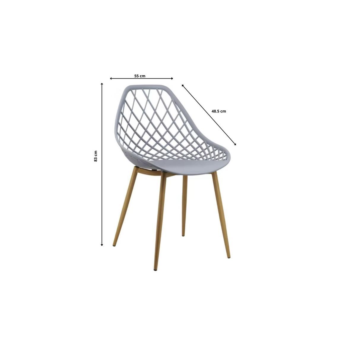 Herringbone & Aurora Dining Set - 150cm - 4 Seats - Grey – image 6
