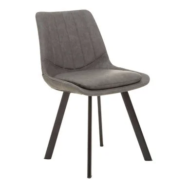 Westford Wooden Effect Dining Table with 6 Grey Dining Chairs Set – image 11