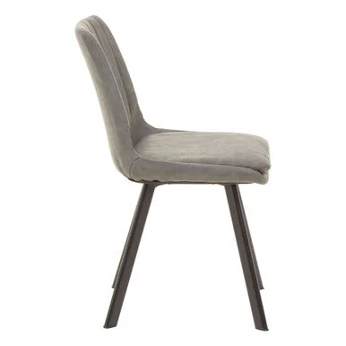 Westford Wood Effect Dining Table with 6 Grey Dining Chairs Set – image 4