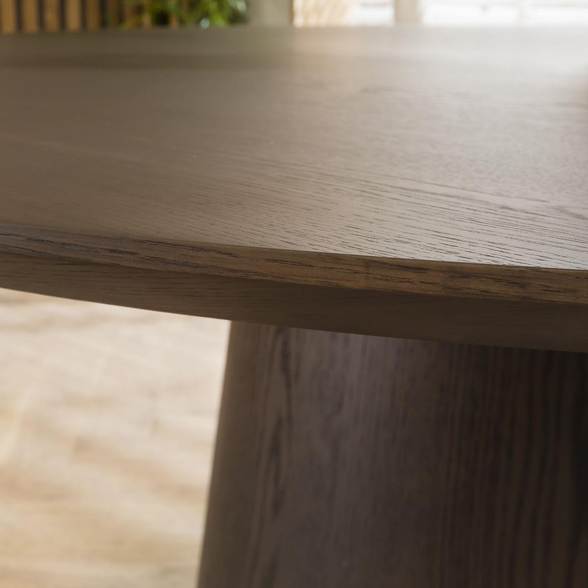 6 Seater Round Dining Table And Carver Chair Dining Set For Six Grey – image 9