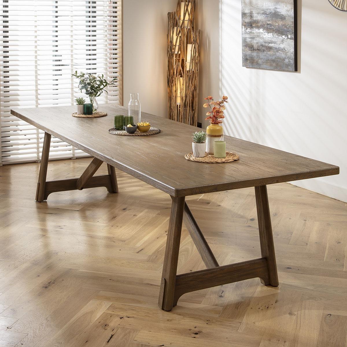 Large 12 Seater Modern Wooden Dining Table and Chair Dining Set 320cm – image 4