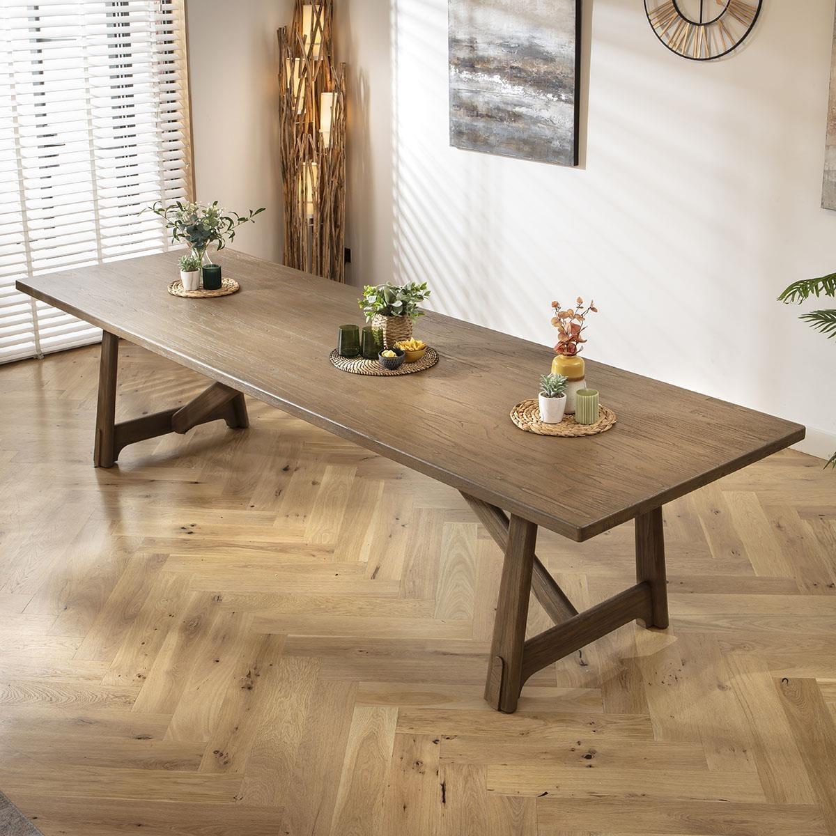 Large 12 Seater Modern Wooden Dining Table and Chair Dining Set 320cm – image 6