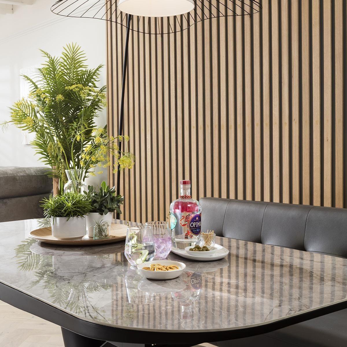 Grey Extending Ceramic Table, Fine Velvet Chairs - 8 Seater Dining Set – image 8