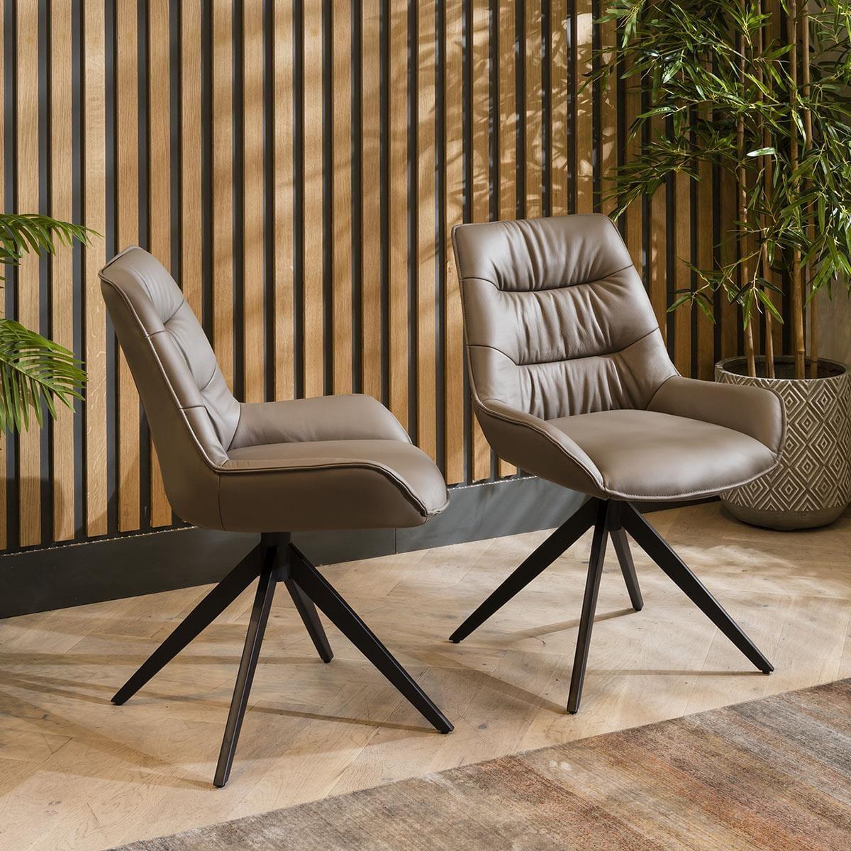 Modern 150cm Round Wooden Dining Table And 6 Chairs Set Grey Leather – image 11