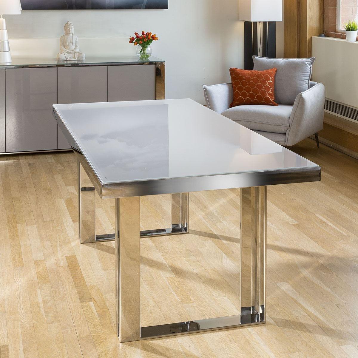 Modern 6 Seater Table And Chairs with Arms Dining Set Grey Charcoal – image 6