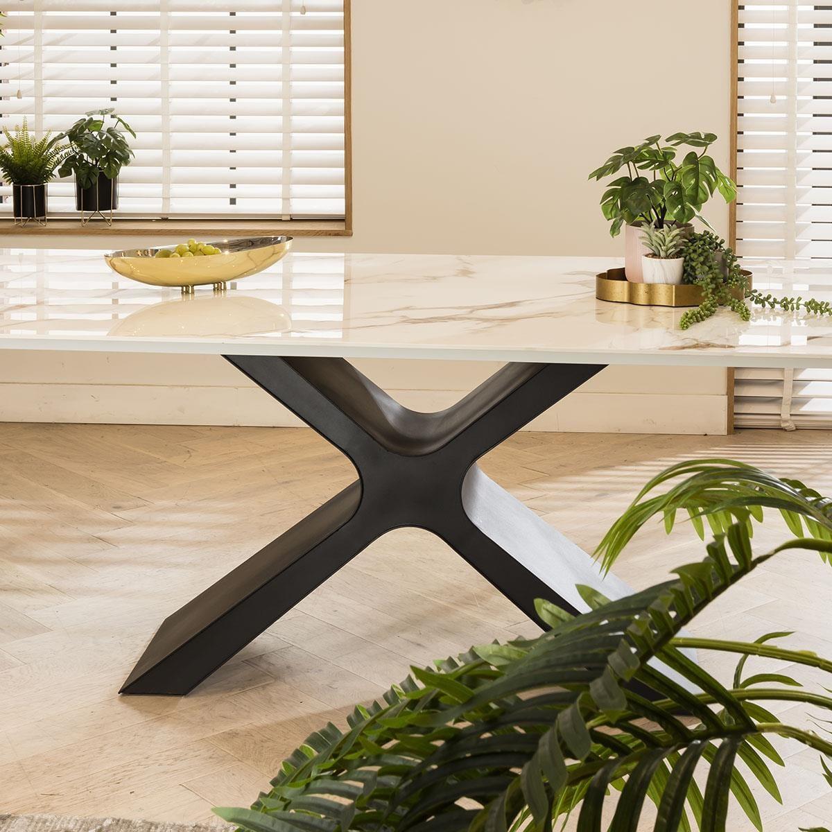 Duke 8 Seater Ceramic Dining Set Grey – image 8