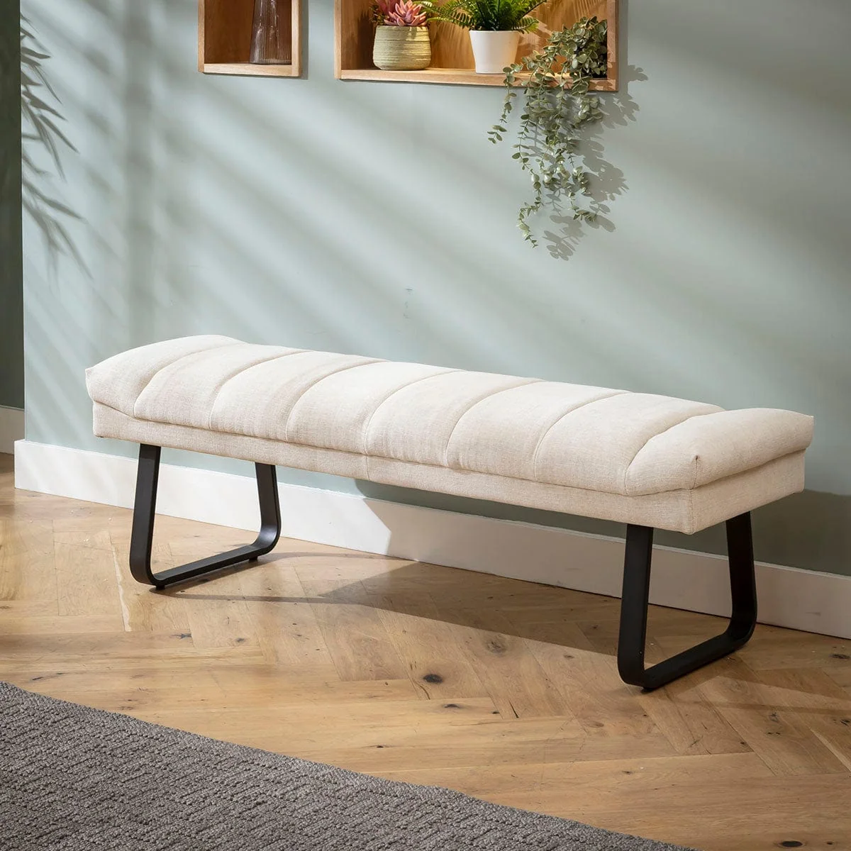 Modern 9 Seater Extendable Corner Bench Dining Set Stone & Grey Ceramic RBB1 – image 8
