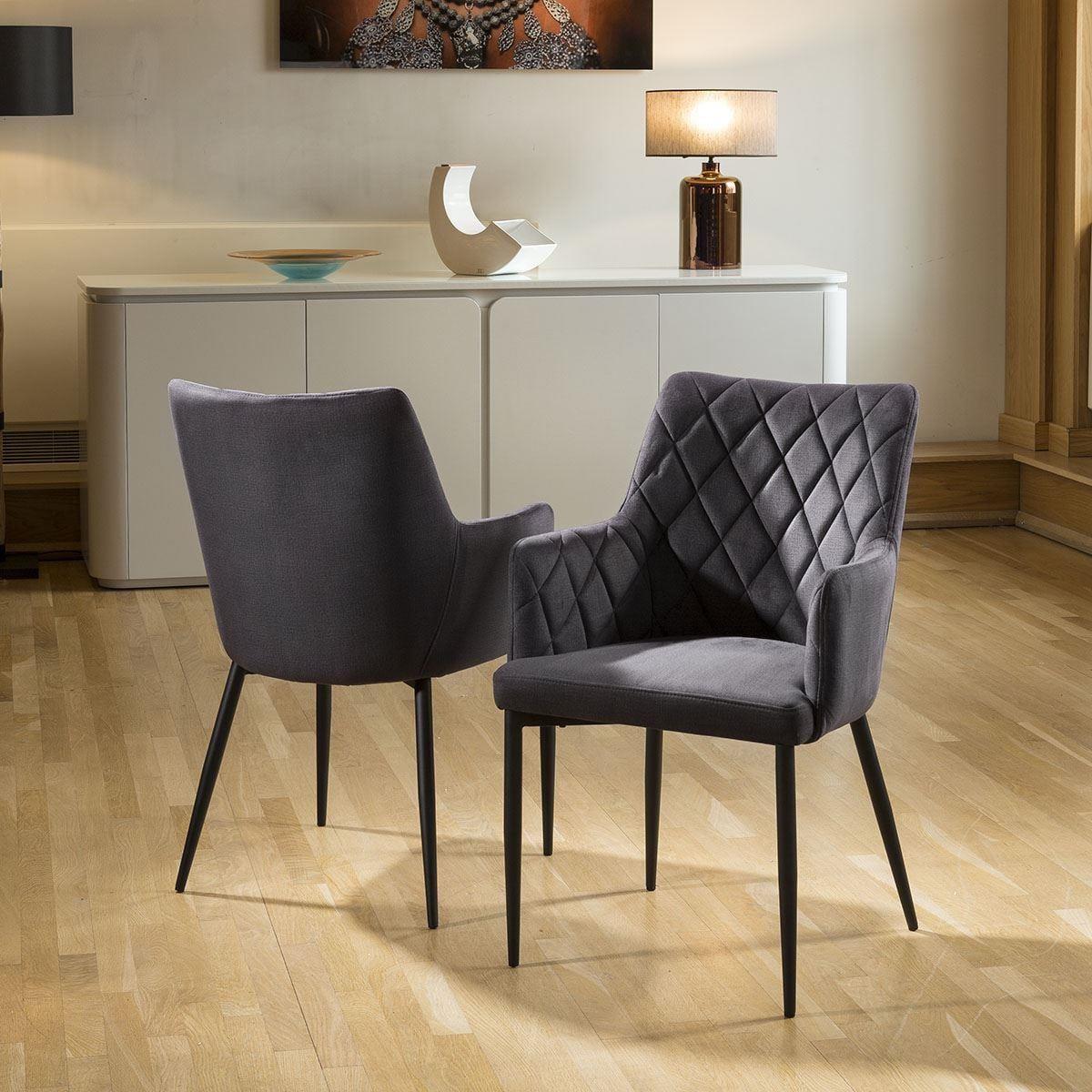 Duke 8 Seater Square Ceramic Dining Set Grey – image 6