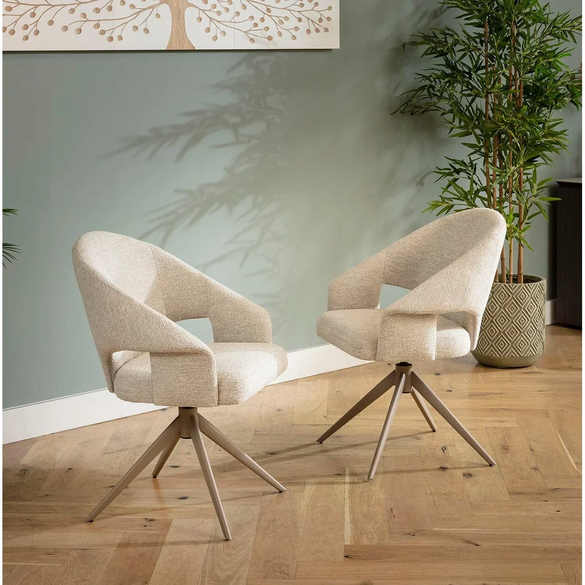 Large 8 Seater Extendable Dining Table and Chairs Set Cream White Ceramic – image 8