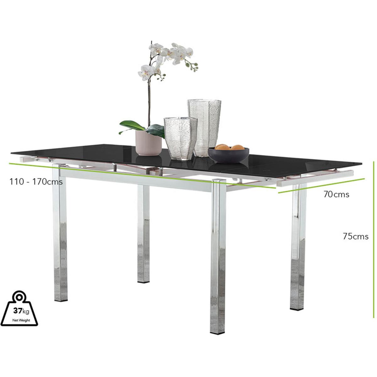 Enna Extending Dining Table With Six Pesaro Silver Leg Chairs - Mustard – image 10