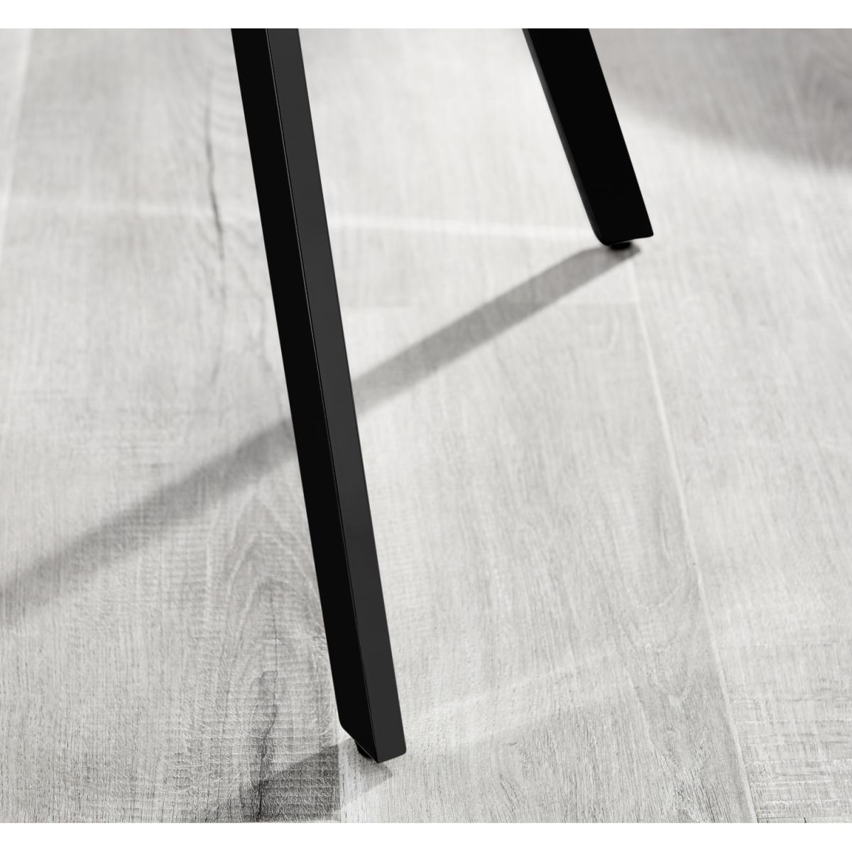 Anders Honey Solid Wood Dining Table  6 Falun Black Leg Chairs - Blue – image 11