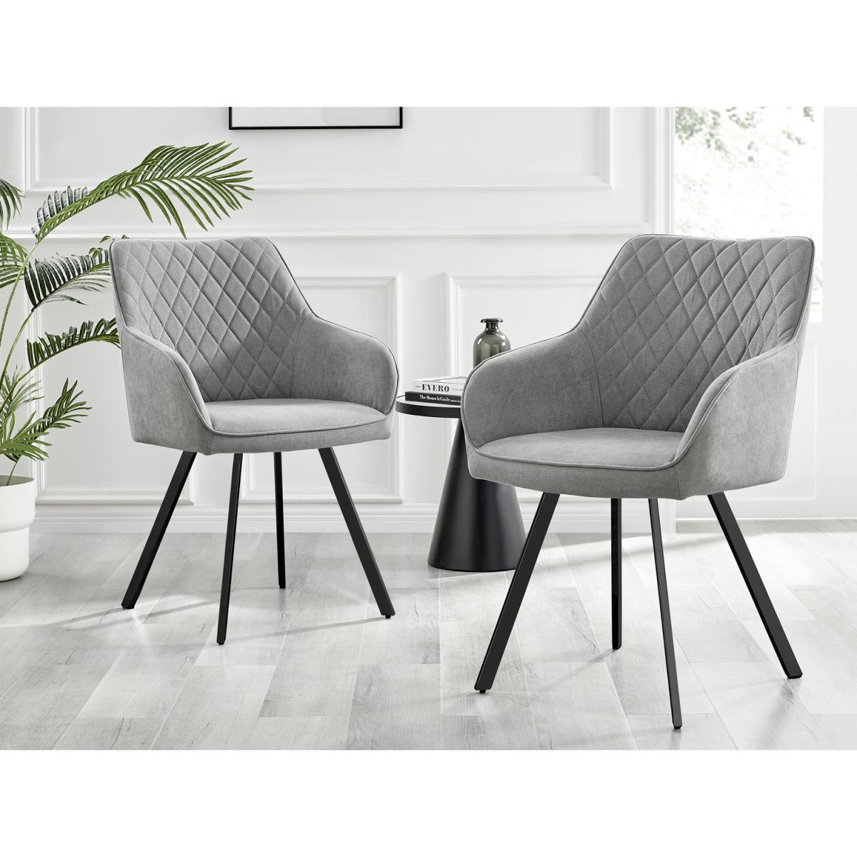 Anders Honey Solid Wood Dining Table  6 Falun Black Leg Chairs - Blue – image 13