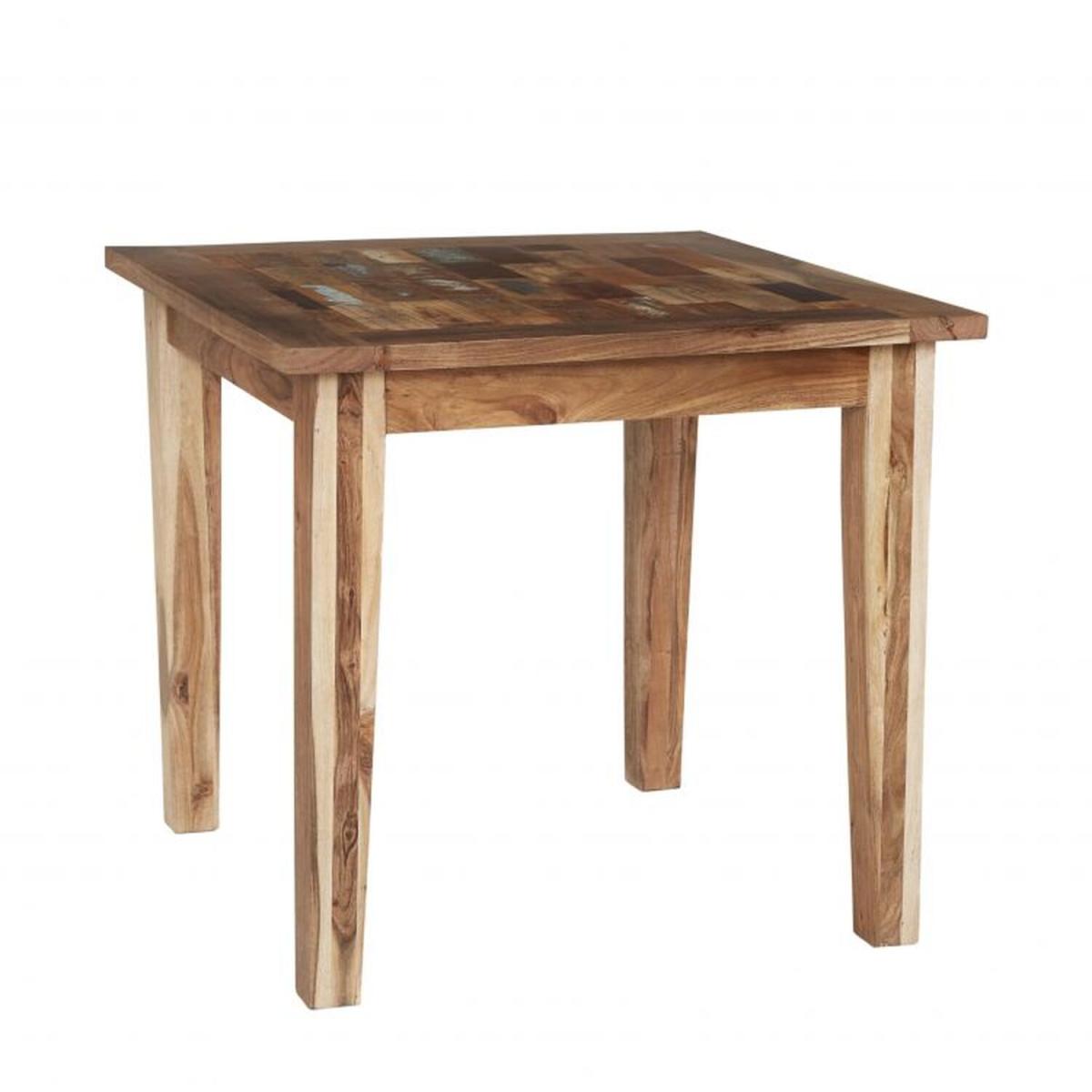 Reclaimed Boat Small Dining Table Set with 4 Chairs - Brown – image 2