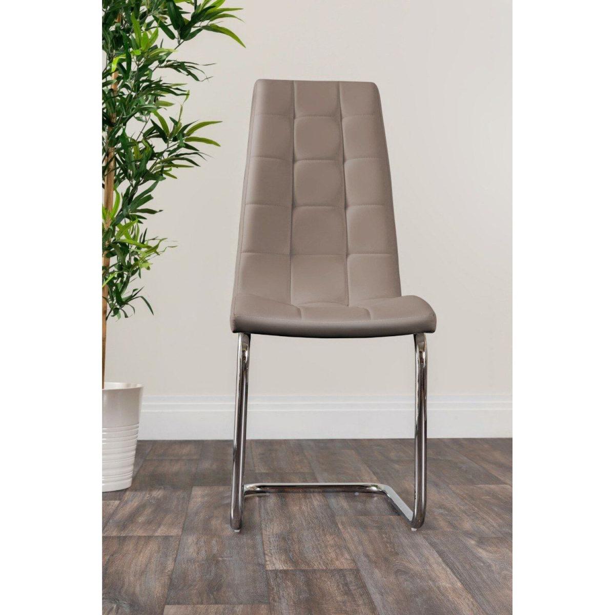 Kylo Brown Wood Effect Dining Table  6 Murano Chairs - Cappuccino – image 11