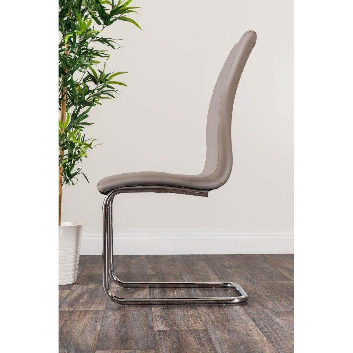 Kylo Brown Wood Effect Dining Table  6 Murano Chairs - Cappuccino – image 12