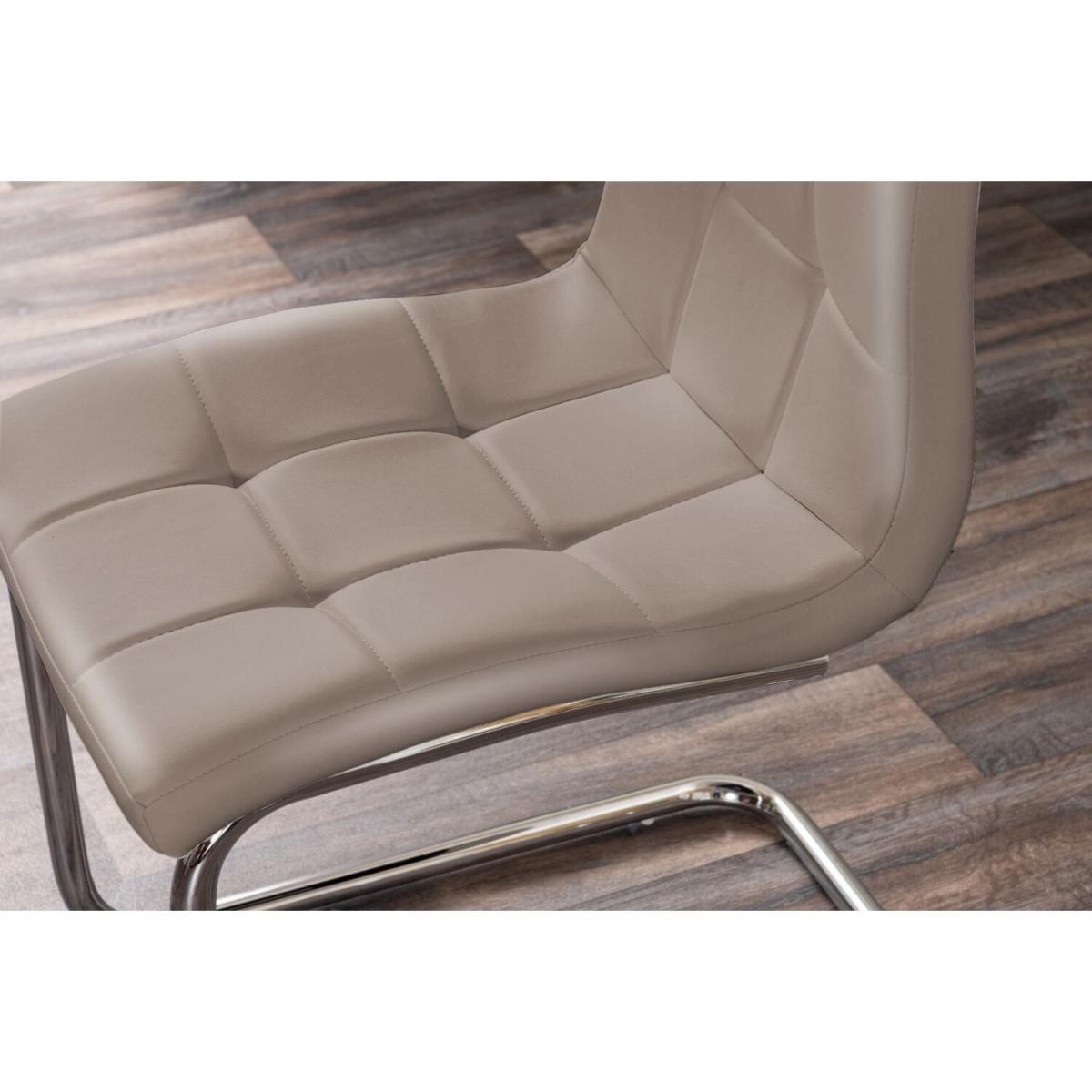 Kylo Brown Wood Effect Dining Table  6 Murano Chairs - Cappuccino – image 14