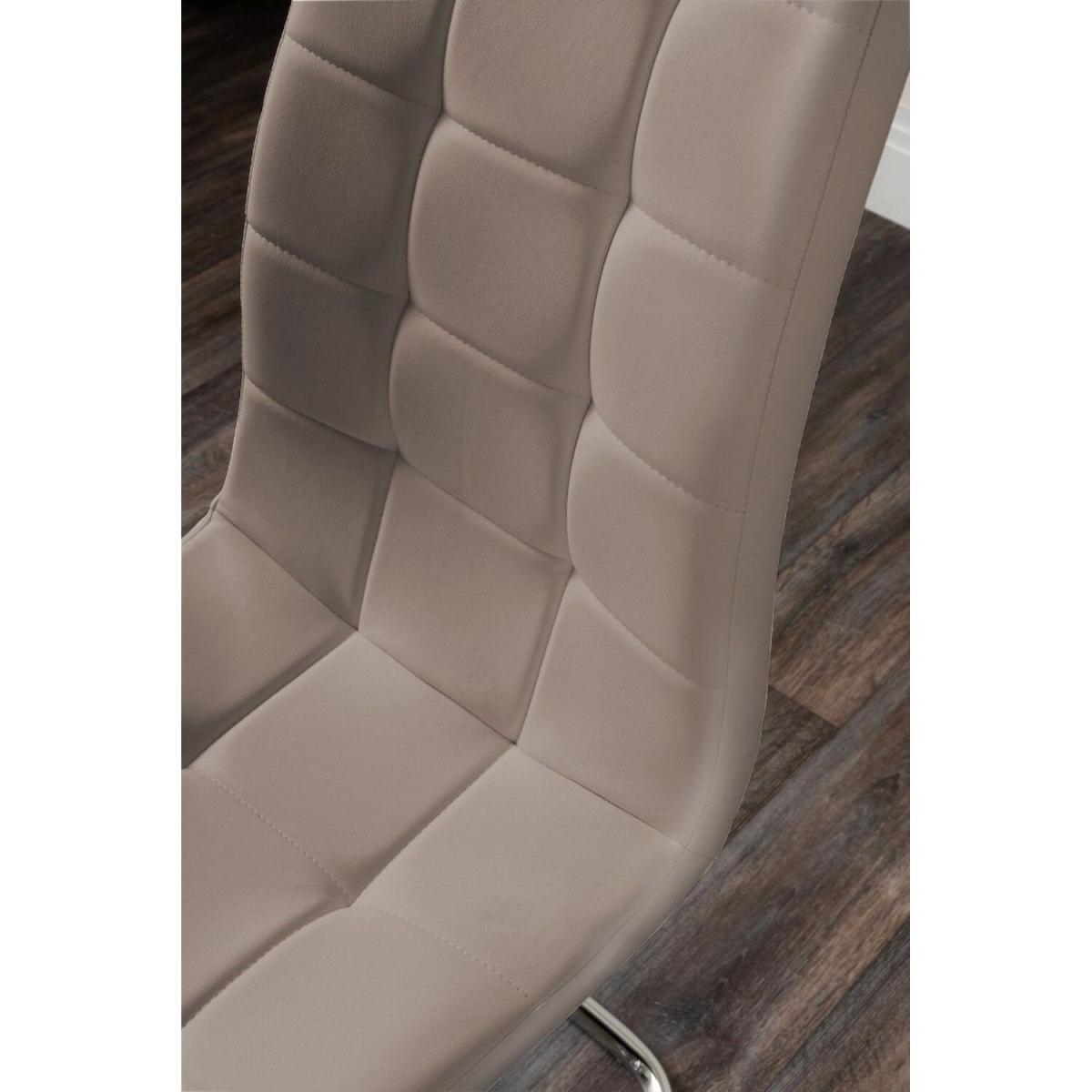 Kylo Brown Wood Effect Dining Table  6 Murano Chairs - Cappuccino – image 15