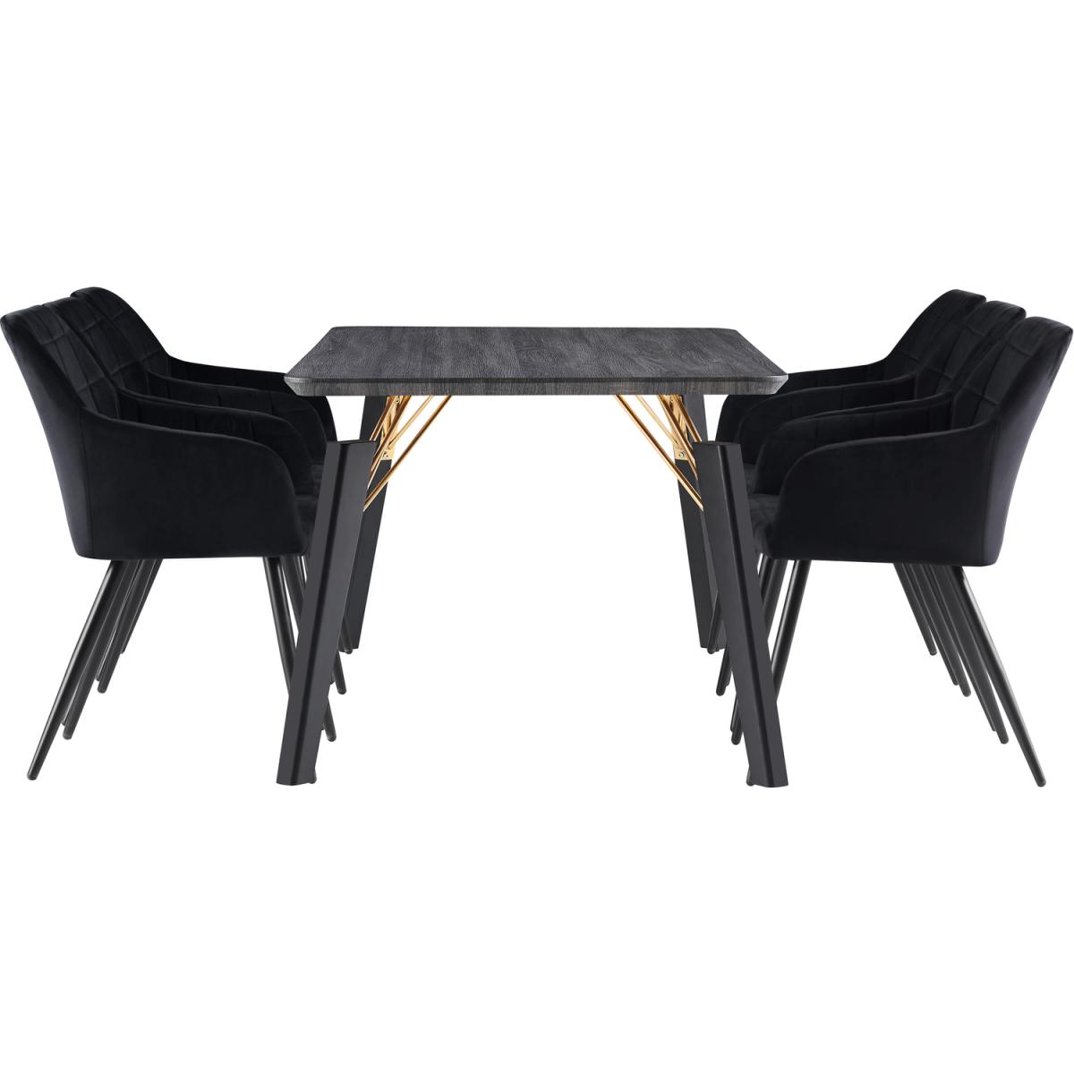 Camden Cosmo LUX Dining Set Includes a Table and Chairs Set of 6 - Cream – image 6