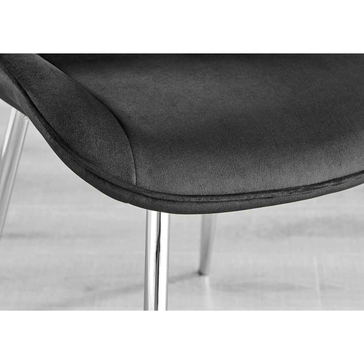 Selina Round Dining Table with Two Pesaro Silver Leg Chairs - Navy – image 28
